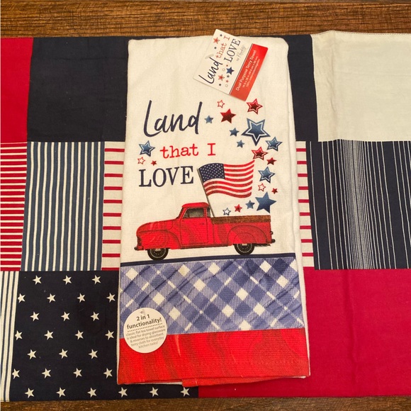 Rae Dunn Land That I Love July 4th Sign, Land That I Love Towel & Wall Signs - Picture 7 of 16